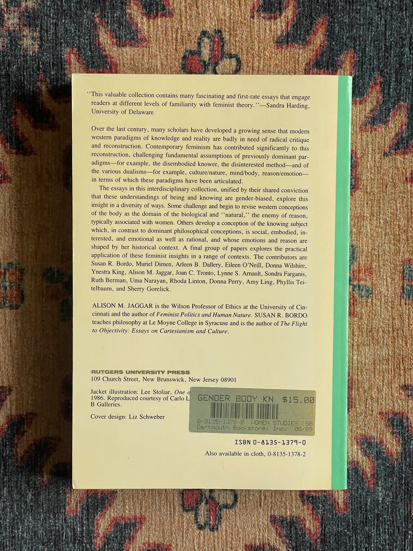 Gender/Body/Knowledge ed. Alison M. Jaggar and Susan R. Bordo