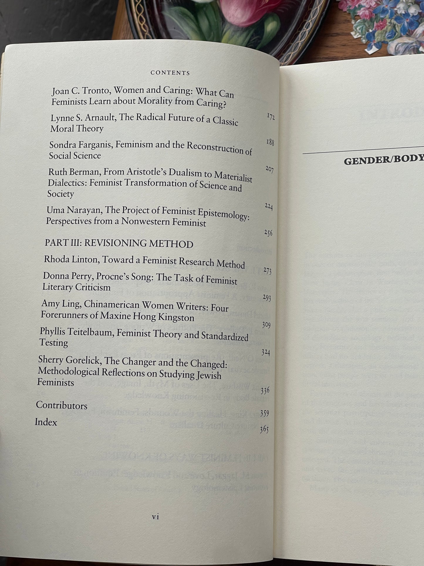 Gender/Body/Knowledge ed. Alison M. Jaggar and Susan R. Bordo