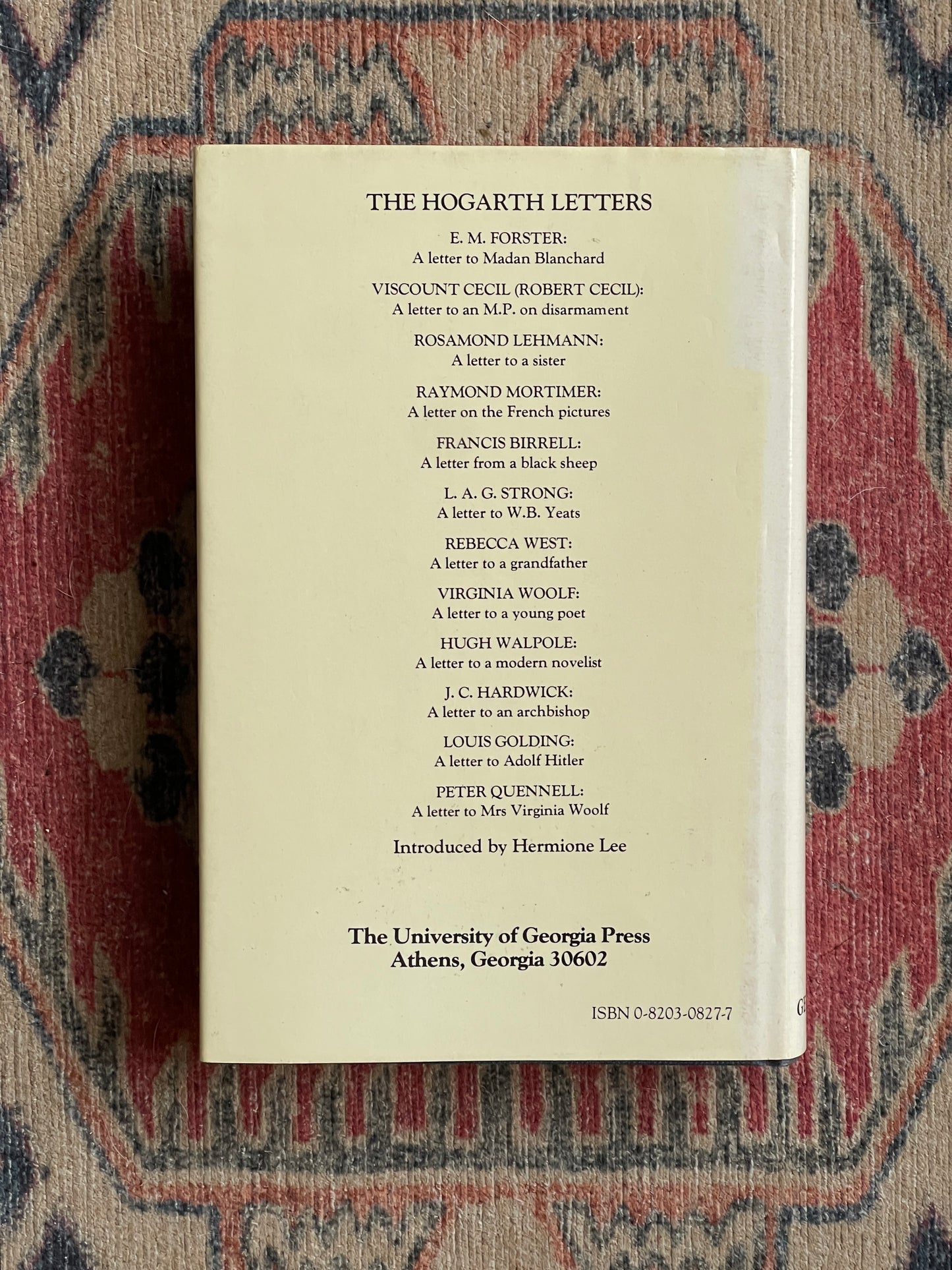 The Hogarth Letters by Hermione Lee