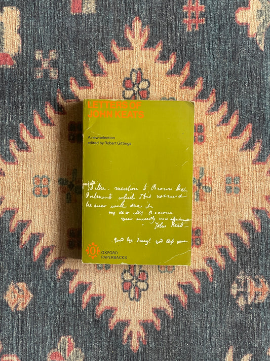 Letters of John Keats ed. Robert Gittings