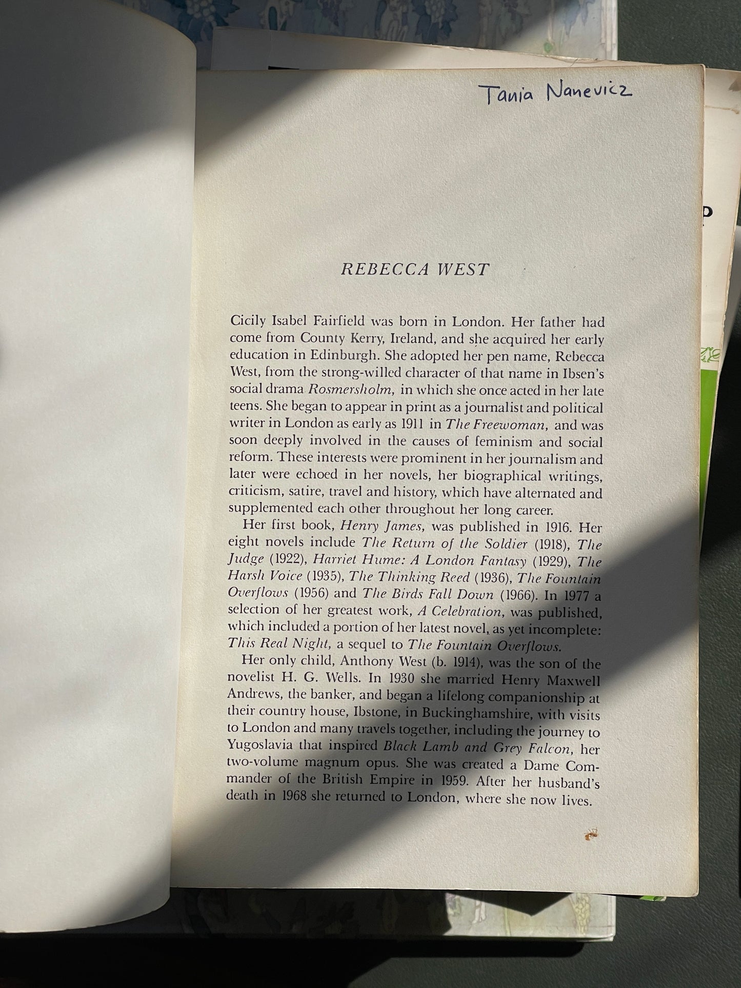 The Judge by Rebecca West