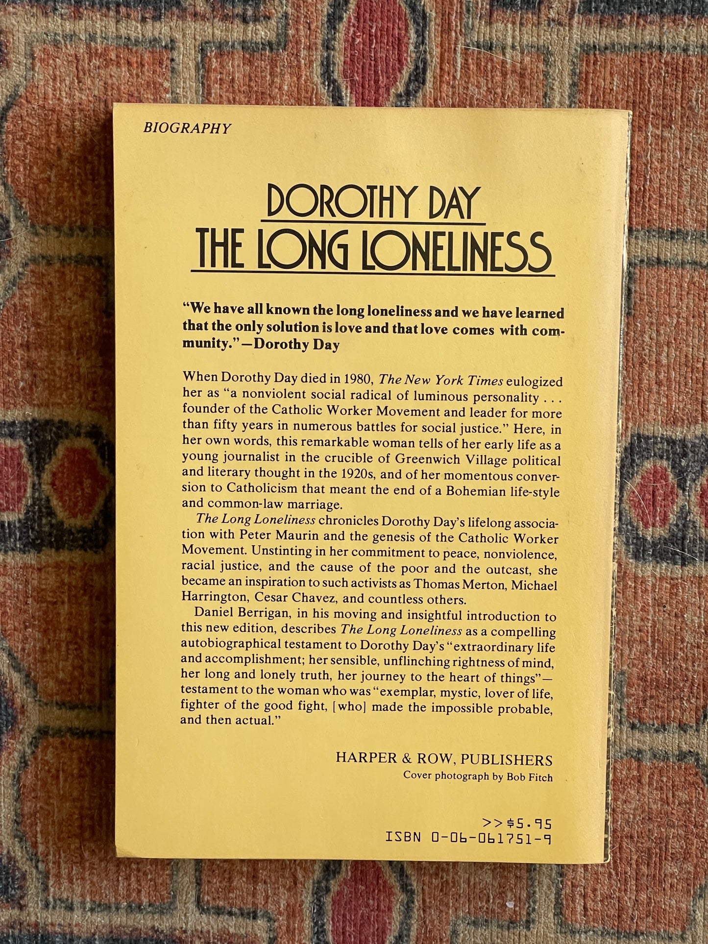Dorothy Day: The Long Loneliness
