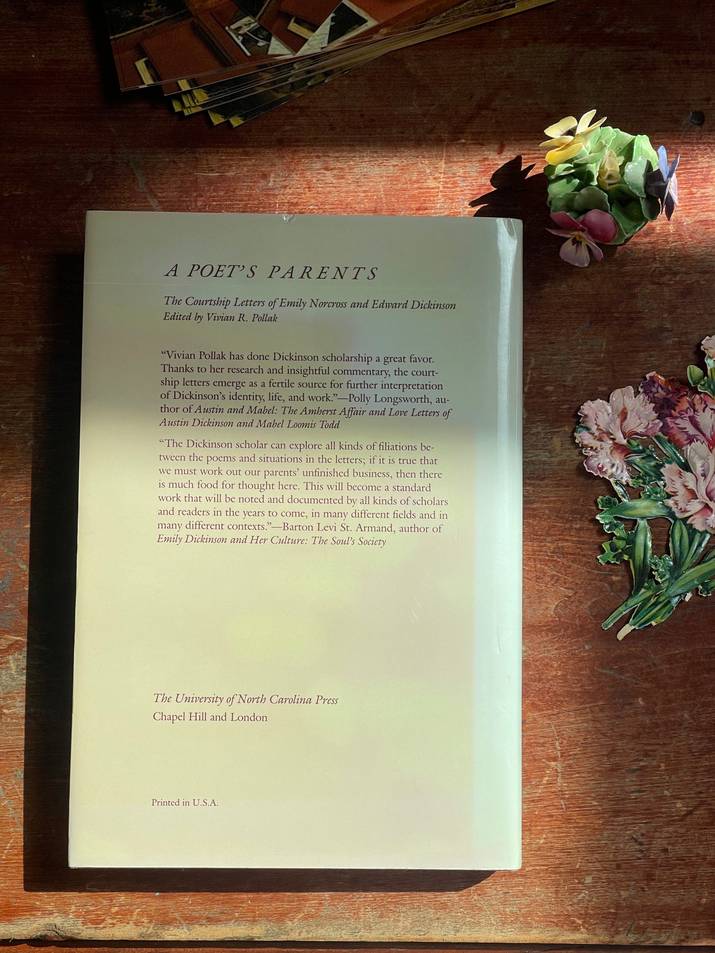 A Poet's Parents: The Courtship Letters of Emily Norcross and Edward Dickinson ed. Vivian R. Pollack - First Edition