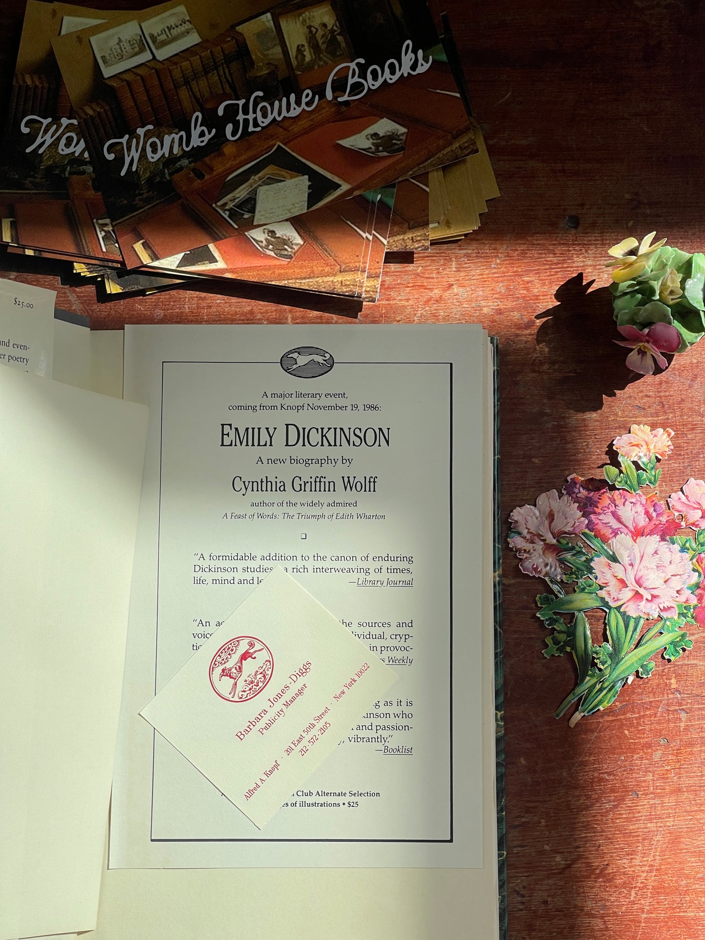 Emily Dickinson by Cynthia Griffin Wolff - First Edition