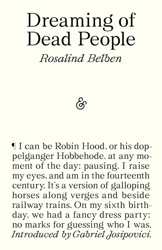 Dreaming of Dead People by Rosalind Belben