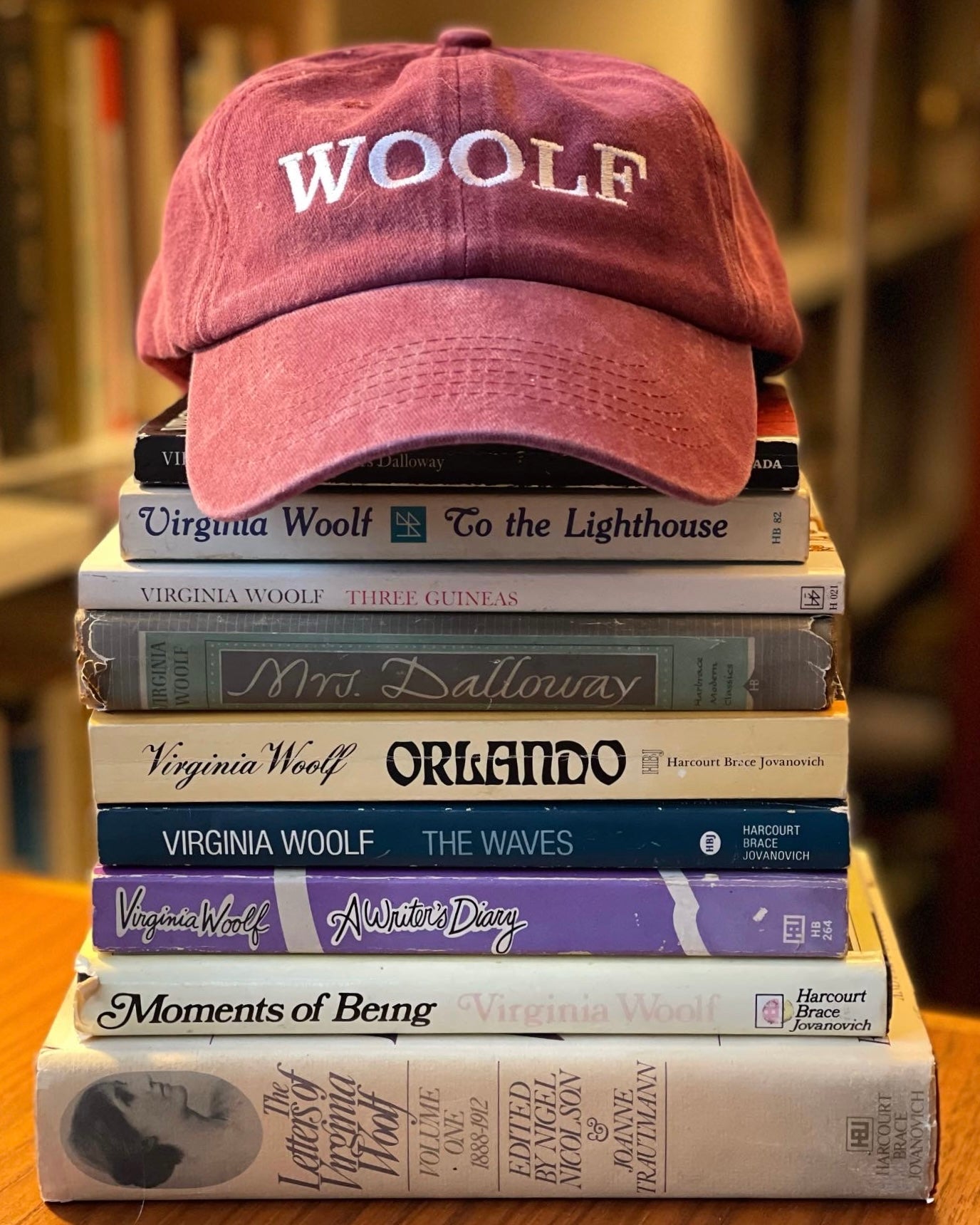 Virginia Woolf Womb House Books Hat
